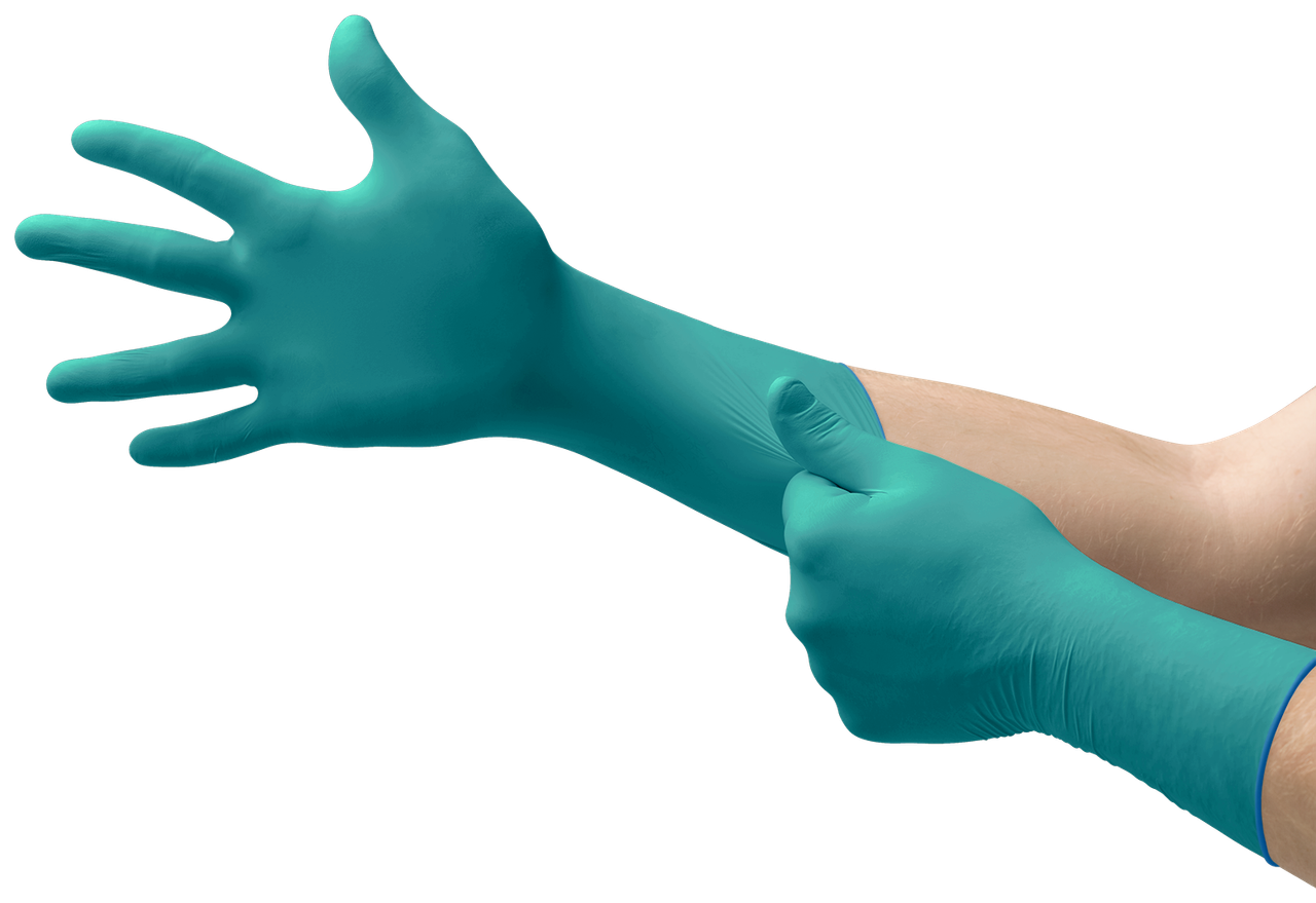 SOS Cleanroom 93260110 Ansell 93-260 Microflex Chemical-Resistant Polychloroprene Gloves