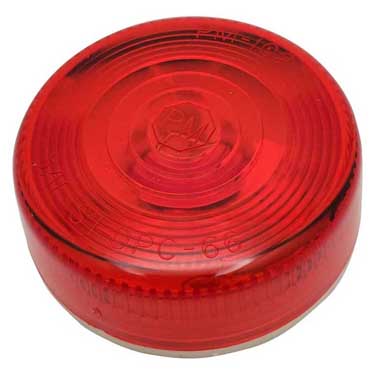 Peterson V102R Incandescent Marker/ Clearance, Pc-Rated, Round, 2.875″, Red, Viz Pack