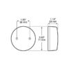 Peterson M102A Incandescent Marker/ Clearance, Pc-Rated, Round, 2.875″, Amber, Bulk Pack