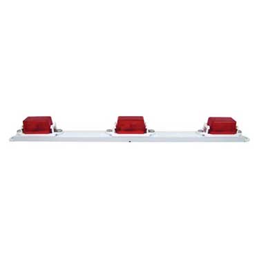 Peterson M107-3R Light Bar, Mini, White, 16.63″X1.42″, Red, Bulk Pack