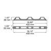 Peterson M107-3A Light Bar, Mini, White, 16.63″X1.42″, Amber, Bulk Pack