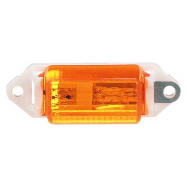 Peterson 107WA Incandescent Marker/ Clearance, White, Rectangular, 3.18″X1.00″, Amber, Poly Bag