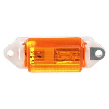 Peterson M107WA Incandescent Marker/ Clearance, Rectangular, White, 3.18″X1.00″, Amber, Bulk Pack