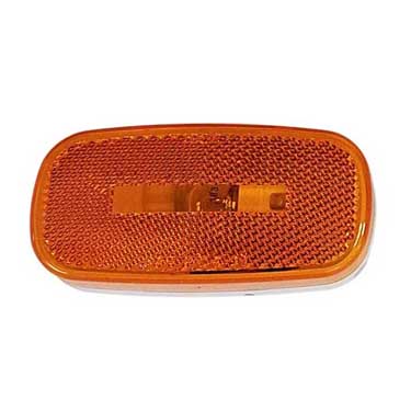 Peterson M108WA Incandescent Marker/ Clearance, P2, Oblong, W/ Reflex, 4.07″X2.04″, Amber, Bulk Pack