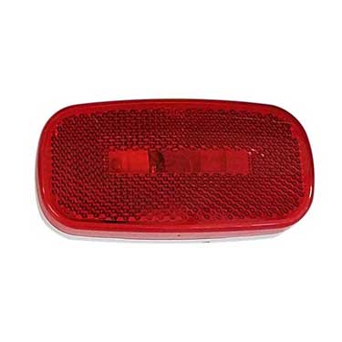 Peterson M108WR Incandescent Marker/ Clearance, P2, Oblong, W/ Reflex, 4.07″X2.04″, Red, Bulk Pack