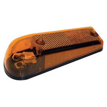 Peterson M116A Incandescent P2, Rectangular, W/ Reflex, 3.3.74″X2.0″, Amber, Bulk Pack