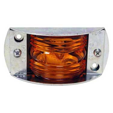 Peterson M119A Incandescent Marker/ Clearance, Pc-Rated, Rectangular, Steel Armored, 4.5″X2.1875, Amber, Bulk Pack