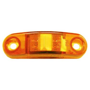 Peterson 1268A-MV Led Side Marker/ Outline Light, Oval, Ece, 2M Leads 2.75″X.75″ Multi-Volt, Amber, Bulk Pack