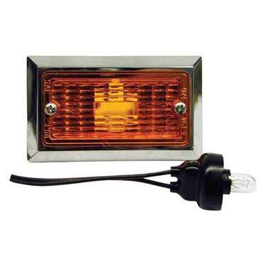 Peterson M126A Incandescent Marker/ Clearance, P2, Rectangular, 3.75″X2.25″, Amber, Bulk Pack