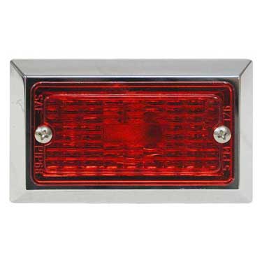 Peterson M126R Incandescent Marker/ Clearance, P2, Rectangular, 3.75″X2.25″, Red, Bulk Pack