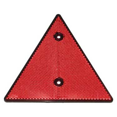 Peterson 1274R Reflector, Rear, Triangular, Ece, Compliant, 6.08″X5.31″, Poly Bag