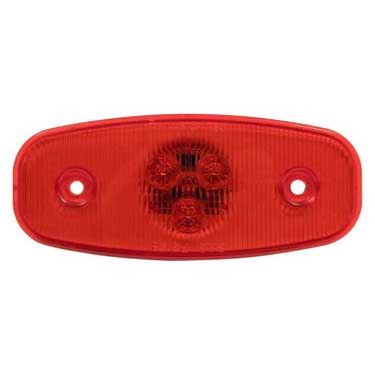 Peterson M133R Led Marker/ Clearance, P2, Oval, Low Profile, 4.75″X2″, Red, Bulk Pack