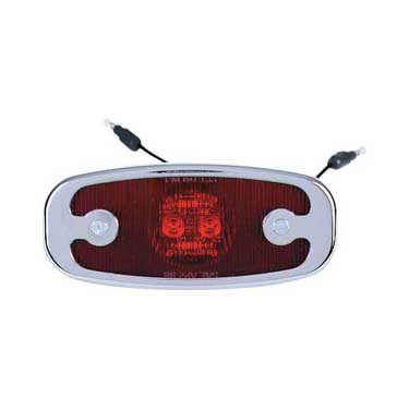 Peterson V133XR Led Marker/ Clearance, P2, Oval, Low Profile, 4.75″X2″, Red, Viz Pack