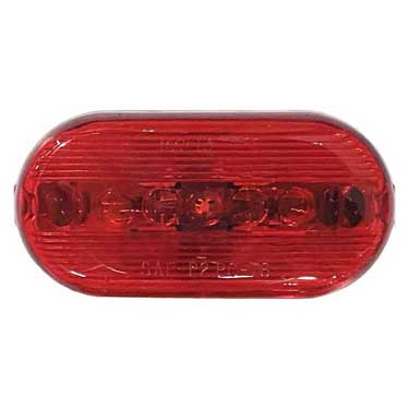 Peterson M135R Incandescent Marker/ Clearance, Pc-Rated, Oblong, 4.125″X2″, Red, Bulk Pack