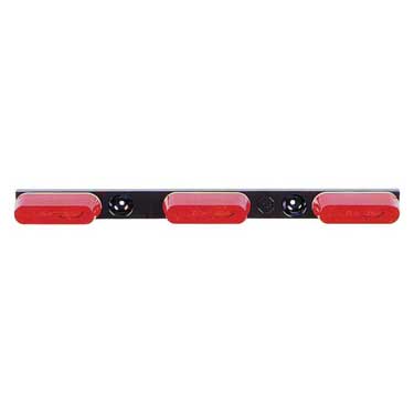 Peterson 136-3R Light Bar, Thin-Line, 15.5″X1.1875″, Red, Poly Bag