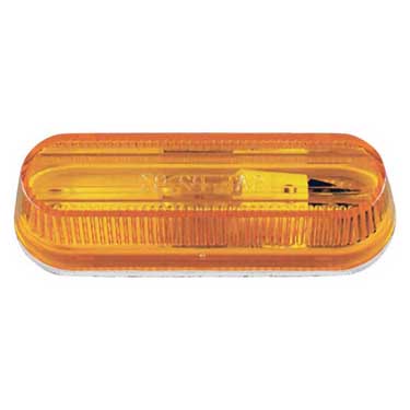 Peterson 136A Incandescent Marker/ Clearance, P2, Oblong, 3.5″X1.125″, Amber, Poly Bag