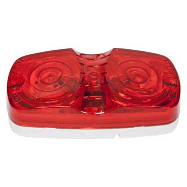 Peterson M138R Incandescent Marker/ Clearance, Pc-Rated, Rectangular, Double Bulls-Eye, 4″X2″, Red, Bulk Pack