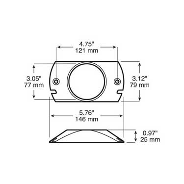 Peterson 142-09 Bracket, Branch Deflector, Gray, 2.5″, Poly Bag