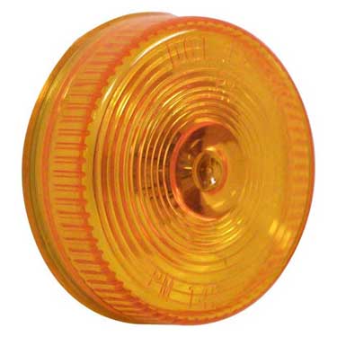 Peterson M142A Incandescent Marker/ Clearance, Pc-Rated, Round, 2.5″, Amber, Bulk Pack