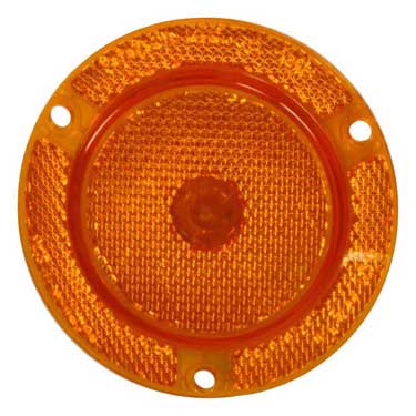 Peterson 189FA Led Marker/ Clearance, Round, Reflex Flange 2.5″ 12V, Amber, Poly Bag