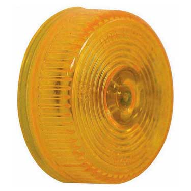 Peterson M146A Incandescent Marker/ Clearance, Pc-Rated, Round, 2″, Amber, Bulk Pack