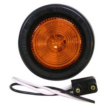 Peterson M146KA Incandescent Marker/ Clearance, Pc-Rated, Round, Kit, 2″, Amber, Bulk Pack
