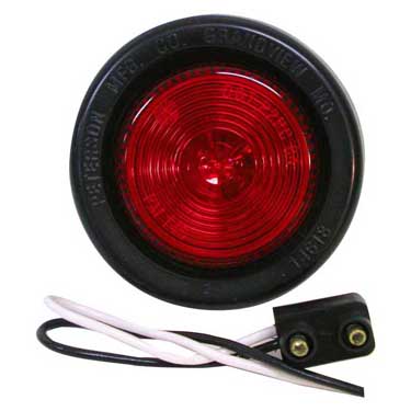 Peterson M146KR Incandescent Marker/ Clearance, Pc-Rated, Round, Kit, 2″, Red, Bulk Pack