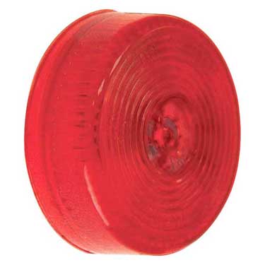 Peterson 146R Incandescent Marker/ Clearance, Pc-Rated, Round, 2″, Red, Poly Bag