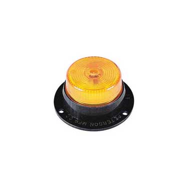 Peterson M146SA Incandescent Marker/ Clearance, Pc-Rated, Round, Surface Mount, 2″, Amber, Bulk Pack