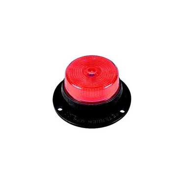 Peterson M146SR Incandescent Marker/ Clearance, Pc-Rated, Round, Surface Mount, 2″, Red, Bulk Pack