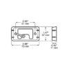 Peterson 150-102 Bracket, Chassis Kits, Chrome, 2.875″X1.5″, Poly Bag