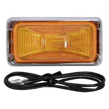 Peterson V203KA Led Marker/ Clearance, Pc-Rated, Rectangular, Kit, 2.48″X1.2″, Amber, Viz Pack