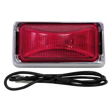 Peterson V203KR Led Marker/ Clearance, Pc-Rated, Rectangular, Kit, 2.48″X1.2″, Red, Viz Pack