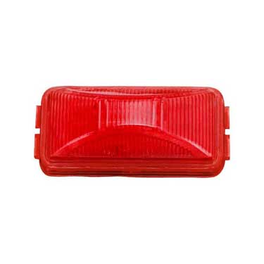 Peterson 152R Incandescent Marker/ Clearance, Pc-Rated Rectangular, 2.48″X1.20″, Red, Poly Bag