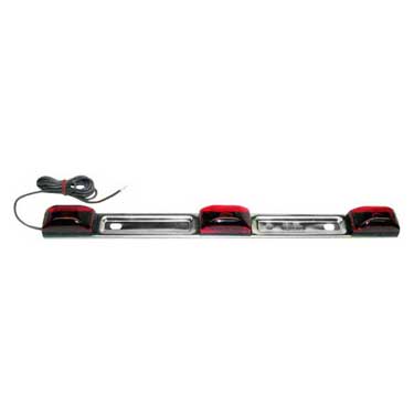 Peterson V151-3RL Id Light Bar, Submersible, 14.25″X1.19″, Red, Viz Pack