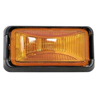 Peterson M152BKA Incandescent Marker/ Clearance, Pc-Rated, Rectangular, Black Kit, 2.48″X1.20″, Amber, Bulk Pack