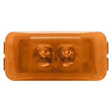 Peterson 153A Led Marker/ Clearance, P2, Rectangular, 2.50″X1.21″, Amber, Poly Bag