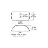 Peterson M153A Led Marker/ Clearance, P2, Rectangular, 2.50″X1.21″, Amber, Bulk Pack