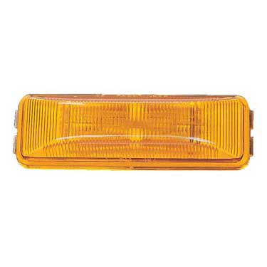 Peterson M154A Incandescent Marker/ Clearance, Pc-Rated, Rectangular, 3.91″X1.20″, Amber, Bulk Pack