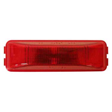 Peterson M154R Incandescent Marker/ Clearance, Pc-Rated, Rectangular, 3.91″X1.20″, Red, Bulk Pack