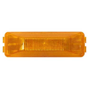 Peterson 161A Led Marker/ Clearance, P2, Rectangular, 4″X1.25″, Amber, Poly Bag