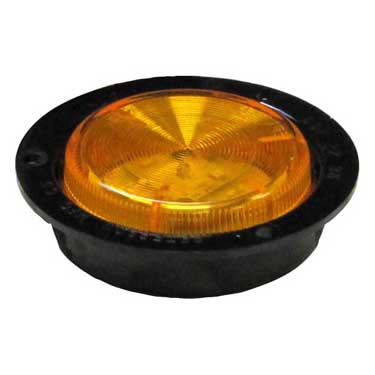 Peterson 192FA Led Marker/ Clearance, P2, Round, Amp, W/ Flange, 2.5″, Amber, Poly Bag