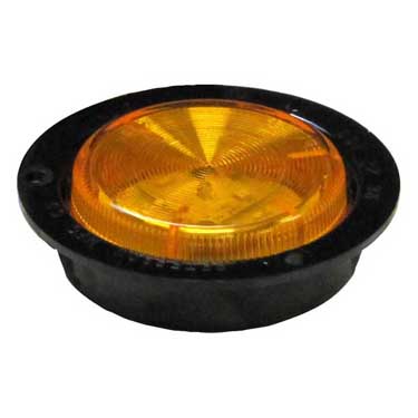 Peterson M192FA Led Marker/ Clearance, P2, Round, Amp, W/ Flange, 2.5″, Amber, Bulk Pack