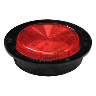 Peterson 192FR Led Marker/ Clearance, P2, Round, Amp, W/ Flange, 2.5″, Red, Poly Bag