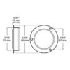 Peterson M175FA Led Marker/ Clearance, P2, Round, Flange, W/ Reflex, 2.5″, Amber, Bulk Pack