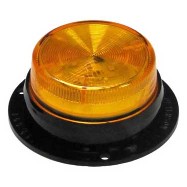 Peterson M162SA Led Marker/ Clearance, P2, Round, Side Marker Flange, 2.5″, Amber, Bulk Pack
