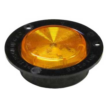Peterson M164FA Led Marker/ Clearance, P2, Round, Flange, 2″, Amber, Bulk Pack