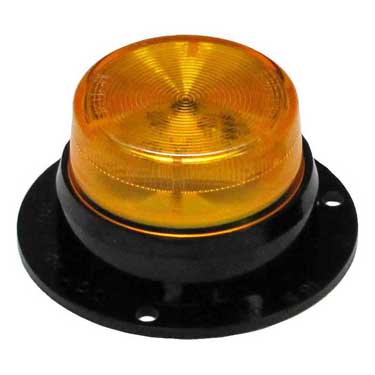 Peterson M164SA Led Marker/ Clearance, P2, Round, Side Marker Flange, 2″, Amber, Bulk Pack