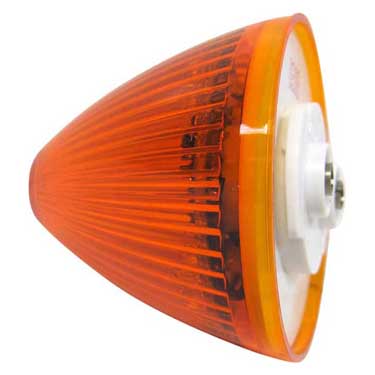 Peterson 166A Led Marker/ Clearance, Round, Beehive, 2″, Amber, Poly Bag