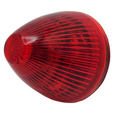 Peterson 166R Led Marker/ Clearance, Round, Beehive, 2″, Red, Poly Bag